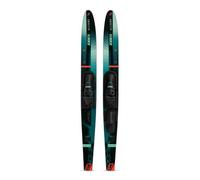 Jobe Allegre Waterskis Adjustable Binding Slalom Toe Eco Friendly Recreational Water Ski Bright Fins Beginner Set Green