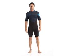 Jobe Mens Perth 3/2mm Shorty Wetsuit - Blue - Easy Stretch - Made of 50% based limestone neoprene