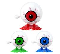 Joberio Halloween Wind Up Eyeball - Novelty Wind Up Toy | Walking Eyeballs | Eyeball Bouncy Clockwork | Small Novelty Toys | Home Desktop Decoration, Carnival Game Prizes | Fun Eyeball Toy For Kids