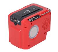 Jobsite Bluetooth Speaker Battery Powered Portable Wireless Worksite Speaker with Clear Sound True Wireless Stereo for Construction Sites Outdoor Job Sites ABS Black