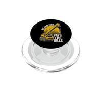 Jobsite Crane Operator Funny Crane Construction PopSockets PopGrip for MagSafe