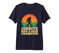 Jobsite Hide & S hampion Bigfoot is Real Sasquatch Premium T-Shirt