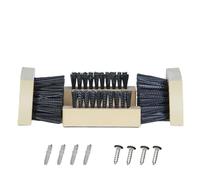 JobSite Replacement Brushes - 2 Side & 2 Bottom Boot Scraper Brushes - Compatible Original & Extra Wide Boot Scrubbers