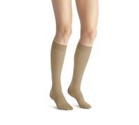 JOBST 115214 Opaque Knee High 15-20 mmHg Compression Stockings, Closed Toe, Large, Natural
