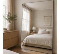 Jōbū Jobu Home - Takara, Full Length Beveled Edge Frameless Metal Rectangle Mirror - 200Cm X 120Cm