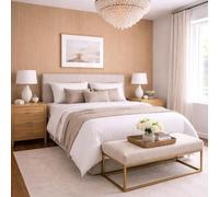 Jobu Acoustic Wall Panels in Natural Oak with White Backing, 240cm x 60cm