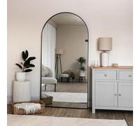 Jobu | Black - 180x90cm Arched Wall Mirror - Slim Steel Frame Full Length Mirror for Bedrooms, Hallways & Commercial Interiors | Akiko