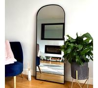 Jobu | Full Length Black Framed Metal Arch Mirror - 150cm x 60cm | Yoko
