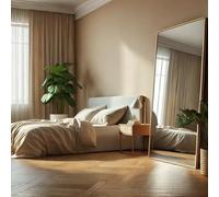Jobu | Full Length Framed Mirror - 180cm x 105cm Gold Metal Rectangle Mirror, Standing or Wall Mounted, HD Glass, Durable & Stylish Design | Takara