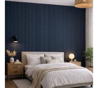 Jobu Acoustic Wall Panels in Maize Blue with Black Backing, 240cm x 60cm, (2 Pack)