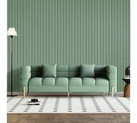 Jōbū Jobu Acoustic Wall Panels In Pastel Green With Black Backing 240Cm X 60Cm