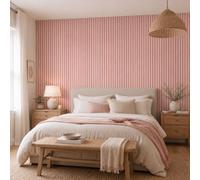 Jōbū Jobu Acoustic Wall Panels In Petal Pink With White Backing 240Cm X 60Cm (2 Pack)