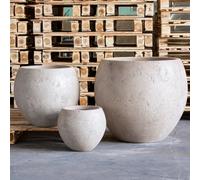 Jōbū Jobu Home - 55Cm Extra Large Sphere Planter For Patio Plants - 82L Orbello - Truffle (Taupe Beige Light Brown)