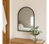 Jōbū Jobu Home - Akiko - Black Metal Arched Mirror - 70Cm X 50Cm