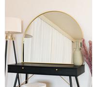 Jobu | Arched Mirror with Gold Metal Frame - 95cm x 120cm for Bedroom, Hallway or Living Room | Akiko