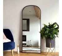 Jōbū Jobu Home - Black 160X60Cm Arched Wall Mirror - Steel Frame For Bedrooms, Hallways & Dressing Areas - Yoko