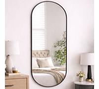 Jobu | Black - 150x60cm Double Arched Full Length Wall Mirror - Modern Vertical or Horizontal Living Room or Dressing Mirror | Emi