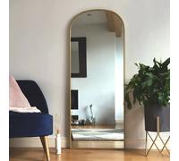 Jōbū Jobu Home - Gold 160X60Cm Arched Wall Mirror - Steel Frame For Bedrooms, Hallways & Dressing Areas - Yoko