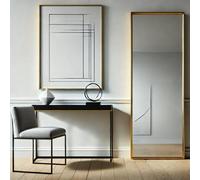 Jōbū Jobu Home - Takara, Full Length Gold Metal Rectangle Mirror - 160Cm X 60Cm