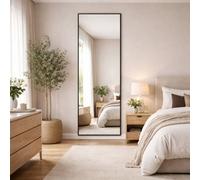 Jōbū Jobu Home - Takara, Full Length Leaner Black Metal Rectangle Mirror - 180Cm X 60Cm