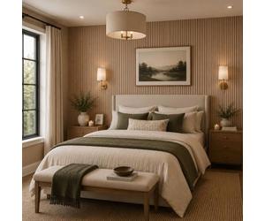Jobu Large Fluted Ribbed Wall Panels in Natural Oak, 240cm x 60cm, (2 Pack)