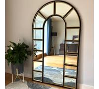 Jobu | Metal Arched Mirror (Mio - Black & Gold, 180cm x 105cm)