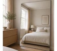 Jobu Oversized Full Length Rectangular Mirror 200x120cm, Frameless