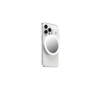 JOBY Beamo Ring Light, Compatible with iPhone with MagSafe, Magnetic LED Light, Usable with Any Smartphone with the Included Sticky Ring, for Phones, Color White