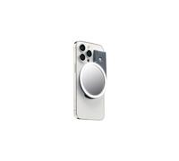 JOBY Beamo Ring Light, Compatible with iPhone with MagSafe, Magnetic LED, Usable with Any Smartphone with The Included Sticky Ring, Light for Phones, Color Gray