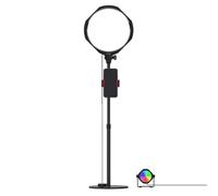 JOBY Beamo Studio Deluxe Lighting Kit, USB Studio Light for Video, Softbox with Remote, Background Light with 12 Colors, GorillaPod Arm with Phone Mount