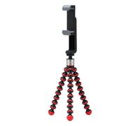 JOBY GorillaPod GO Content Creator Tripod - Flexible Mini Tripod with Ball Head and GripTight 360 Phone Mount for Smartphones and Compact Cameras up to 1.1 lb, Black/Red