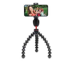 JOBY GripTight Pro 3 GorillaPod Phone Clamp Compatible with iPhone and Android, GorillaPod 1K Included, Flexible Legs, Smartphone Clamp with 2 Cold Shoes, 360° Rotation, Black