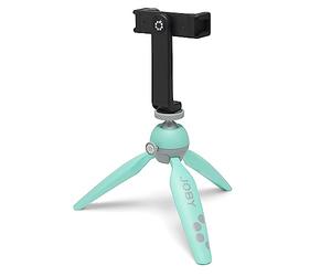 JOBY HandyPod 2 Kit, Table Top Tripod with GripTight 360 Phone Mount and Pin Joint Mount, Phone Tripod for Smartphones, Action Cam and Mirrorless Cameras or Devices up to 1.0Kg (2.2lbs), Teal