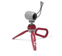 JOBY HandyPod Clip Mini Tripod with Carabiner and Phone Clamp for Smartphone, Compatioble with iPhone, Galaxy, Pixel Phones, Compact Camera SONY ZV-1 II Red Color (JB01840-BWW)