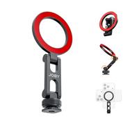 Joby Magnetic Cold Shoe Phone Mount with 1/4" Thread, 240° Adjustable Magnetic Phone Holder for iPhone, Over 12N Strong Magnet, Metal Build, Fits DSLR Camera Rig Vlog Video Recording