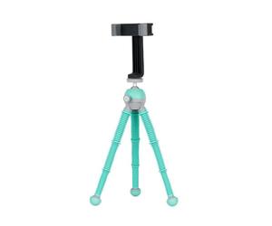 JOBY PodZilla Medium Kit, Flexible Tripod with GripTight 360 Phone Mount, Phone Tripod from the Creators of GorillaPod, Compatible with iPhone, Smartphones and Action Cameras, up to 1Kg, Teal