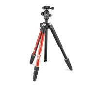 JOBY RangePod, Aluminium Traveller Camera/SmartphoneTripod with Ball Head, Universal Smartphone Clamp and Carrying Bag, for CSC,DSLR, Mirrorless, Mobile Phones, Red for Photo,Video, Vlogging, YouTube