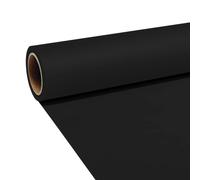 Joby Seamless Creator Background Paper, Photography Backdrop For Videos, Streaming, Interviews, Backdrops For Photoshoot, Photography Props, Size 1.35X11M, Black On Black