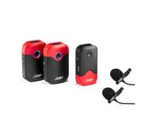 JOBY Wavo AIR 2.4Ghz Wireless Microphone System with Two Transmitters Designed Mounting System, Vlogging, Filmmaking, Interview, Wireless Microphones, Smartphone, Camera