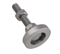 JOCCOS 4Pcs Stainless Steel Adjustable Feet Thread Dia M12x50mm Fixed Universal Leveling feet foot for Machine Furniture 1.5 ton load (Size : 4 Pcs)