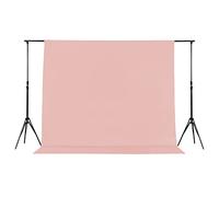 Joccun 10X10FT Light Pink Backdrop Background for Photography,Polyester Backdrop Curtain Background Screen for Photography,Photoshoot,Video Recording,Studio(10X10ft,Light Pink)