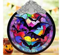 Jocidea Bat Hanging Ornament Glass Ornament - Christmas & Halloween Decoration - Keepsake Gift