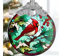 Jocidea Cardinal Christmas Ornament - Red Bird Holiday Keepsake - Stocking Stuffer Gift