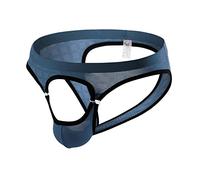 Jock Straps for Men Front Open Hole G-String Thong Hollow Out Thong Underwear Mankini for Man Bulge Pouch JockStraps Panties T-Back Bikini Lingerie Sexy Tanga Briefs Breathable Mesh Underpants