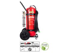 Jockel 50L Fluorine-Free Foam Fire Extinguisher Mobile With 10 M Hose + Plaque