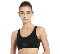Jockey 1376 Women'S Wirefree Non Padded Super Combed Cotton Elastane Stretch Printed Full Coverage Slip-On Active Bra With Wider Straps And Moisture