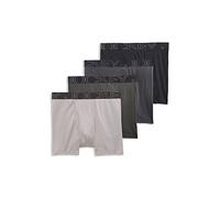 Jockey Active Blend Boxer Brief 4-Pack Quartz Grey/Trusted Pewter/Charcoal Heather/Black X-Large (Waist 40-42")