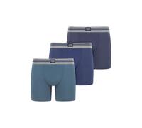 Jockey Cotton Stretch Boxer Trunk 3 Pack - Blue Mix