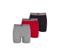 Mens 3 Pack Jockey USA Originals Cotton Stretch Boxer Shorts S Red/Grey/Navy