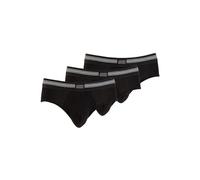 Jockey Cotton Stretch Brief 3 Pack - Black